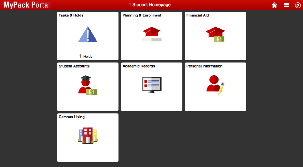 General Navigation Mypack Portal User Guide Nc State University