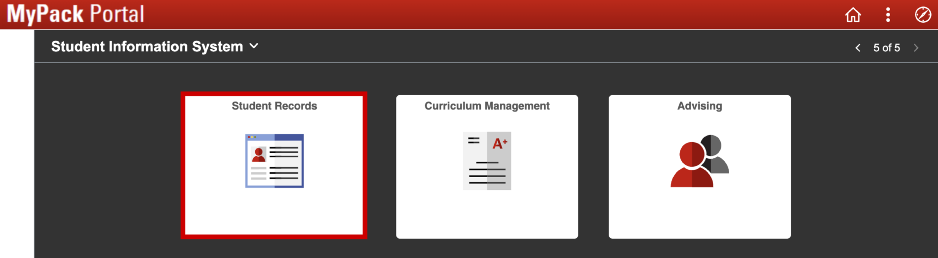 Enrollment admin view mypack portal user guide nc state university